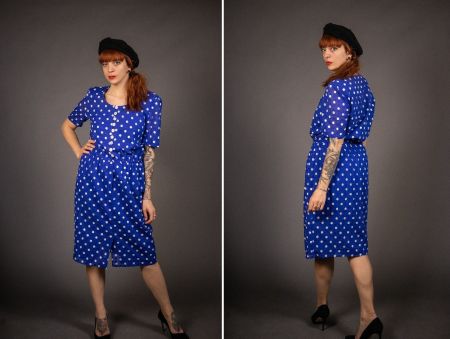 Vintage 1980er AKRIS Sommerkleid - Taille.M