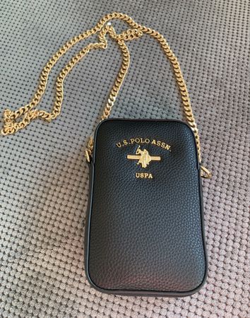 U.S. Polo Assn. Umhängetasche mit Goldkette - Neu!