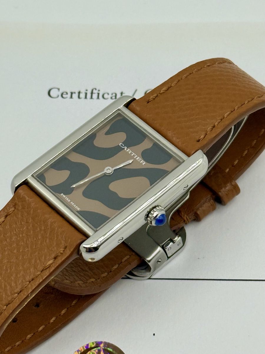 Cartier Orologi: Cartier Tank Solo Leopard Full Set – Usato da Lugano venduto da Superstudiolugano 4