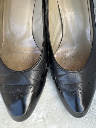 Dior Escarpins vintage en cuir noir 39