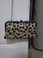 SAC POCHETTE ARTISANAL Peau de Poulain & Cuire
