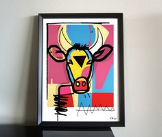 Swiss Cow Pop Art Kunst Modern Art Kuh Schweiz Bild Design