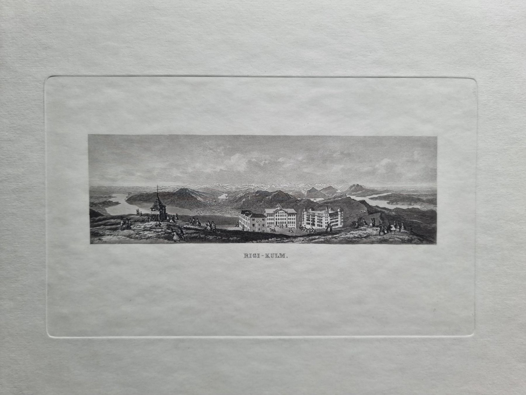 Incisioni: RIGI AQUATINTA BLATTGRÖSSE CA.34X25CM – Usato da Gersau venduto da grafik-kunst