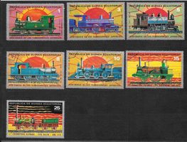 Äquatorialguinea Serie 147 - 153 Eisenbahn gest. 21.9.1972