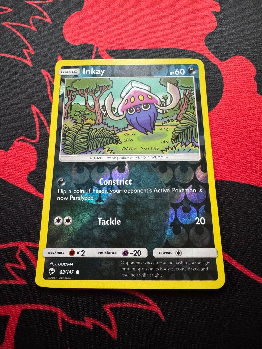 Pokémon Sammelbilder & Trading cards: Inkay (BUS 89) - Reverse Holo - Burning Shadows – Neu (gemäss Beschreibung) aus Bülach von Pfrenzel