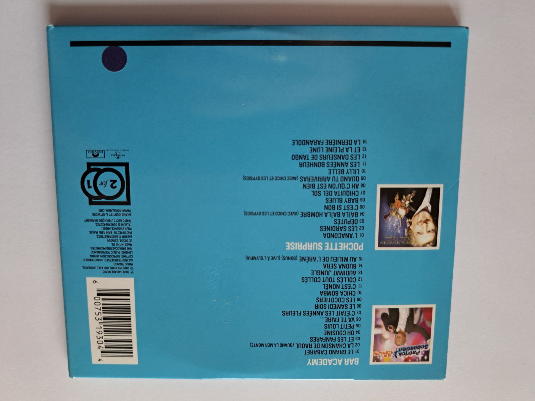 CD: Cd Patrick Sébastien - Bar Academy + Pochette surprise  – Usato da Pully venduto da bro_n52j 1