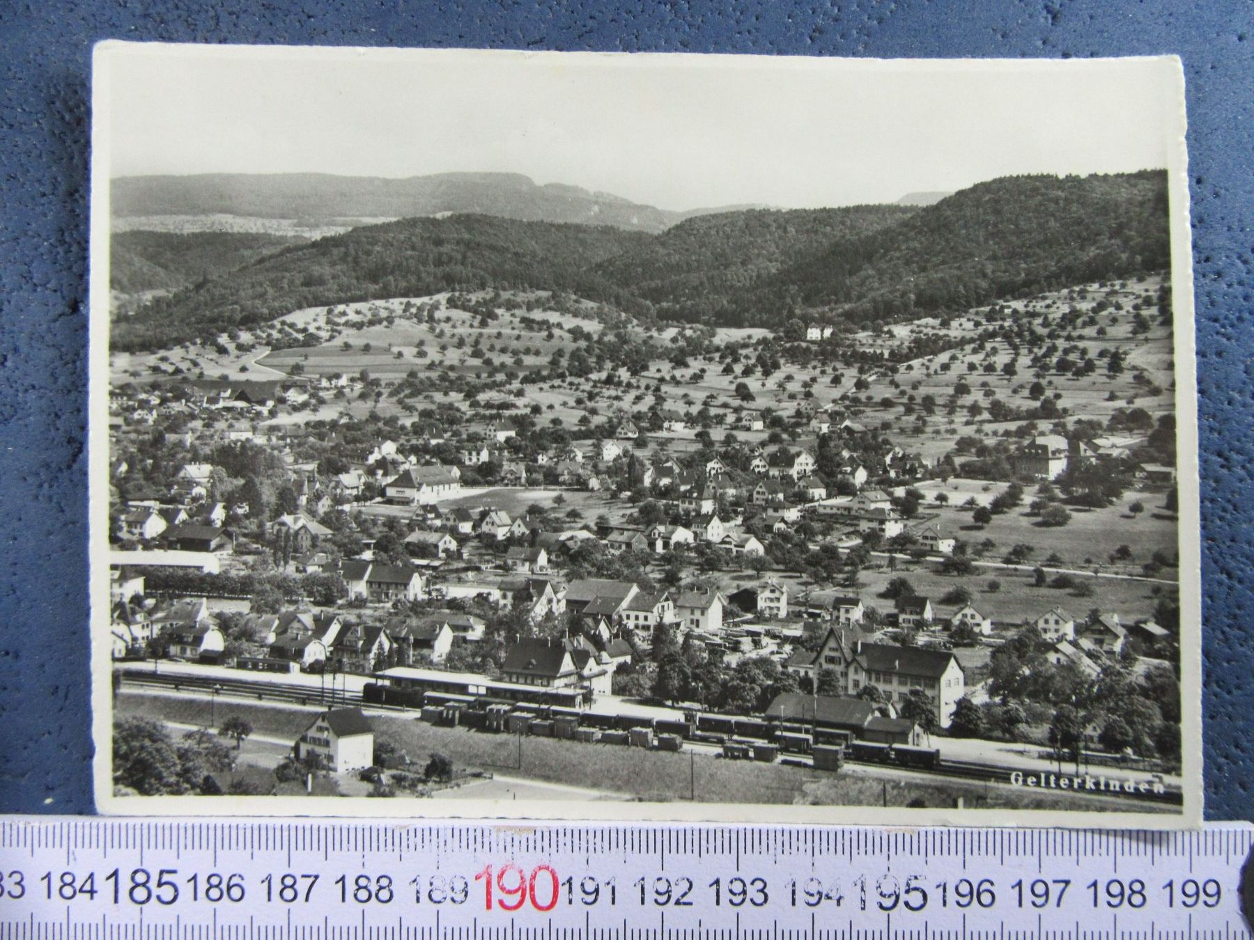 Cartoline postali: GELTERKINDEN BL AK LUFTBILD 1959 – Usato da Ettingen venduto da Hausi4711