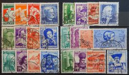 Schweiz PJ ex. Kat. 61-92 gest. 1932/39 Kat. 166 Fr.