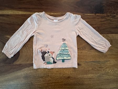💫Winterliches Mädchen Langarmshirt, C&A Gr. 92💫