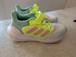 adidas Kinder Sneaker Gr. 35 – Cloudfoam – Grün/Gelb/Pink