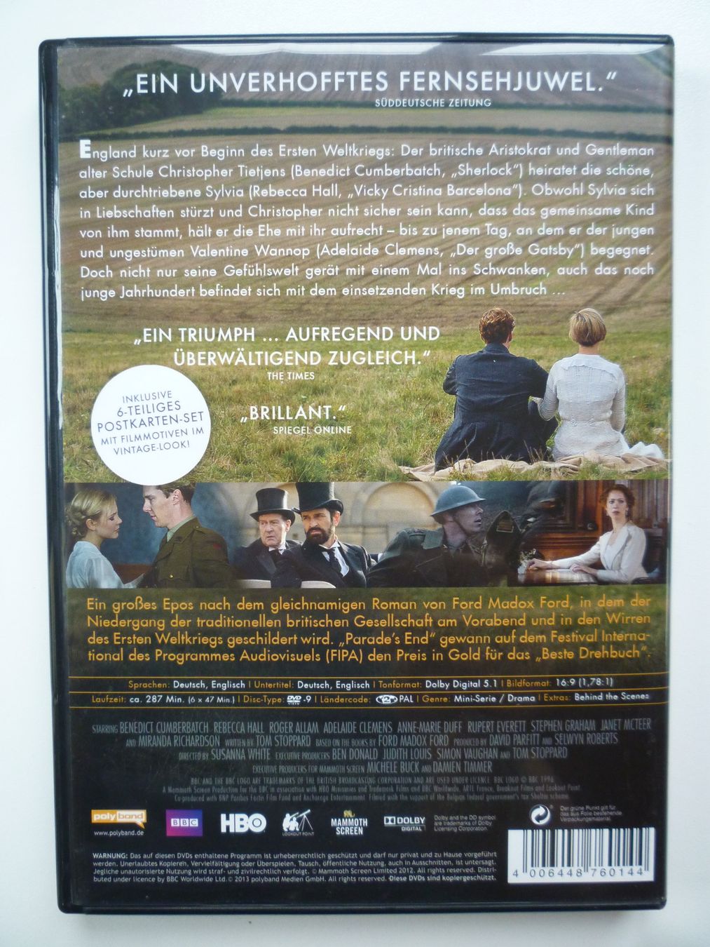 Tutti i DVDs: Parade's End - Der letzte Gentleman 1 Staffel - Cumberbatch – Usato da Münchenstein venduto da antares09 1