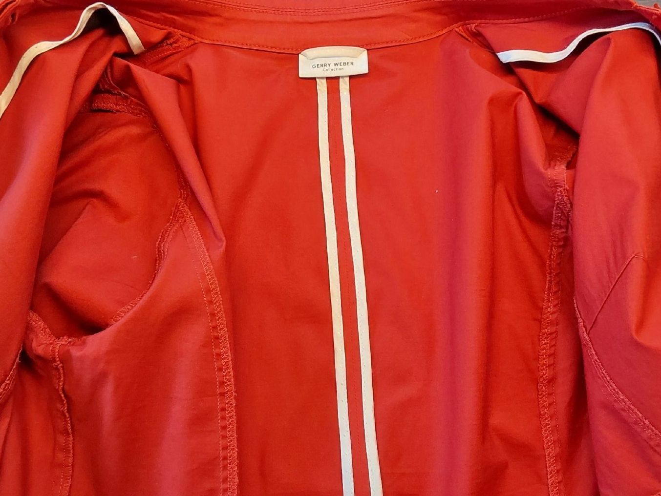 Gerry Weber Giacche: Jacke Blazer Gerry Weber rot 42 Baumwolle – Nuovo (secondo la descrizione) da Köniz venduto da scopello12 4