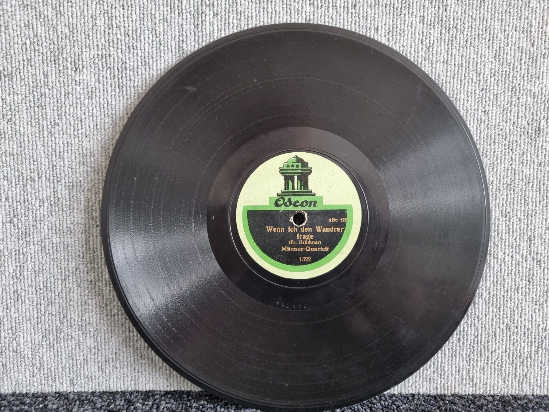 Dischi in vinile: Schellackplatte Odeon Ø 25, Am Brunnen..., Männer-Quartett, – Usato da Lenzburg venduto da freedomky 2