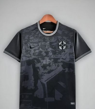 Brasilien Fussballtrikot Schwarz, Grösse M!