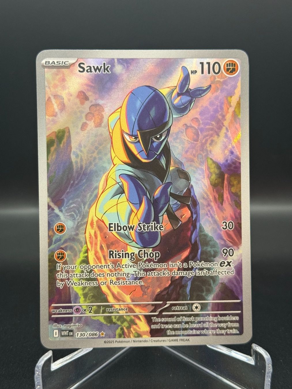Pokémon Carte collezionabili: Sawk (WHT 130) - Illustration Rare – Usato da Birmensdorf ZH venduto da SnorlaxMail