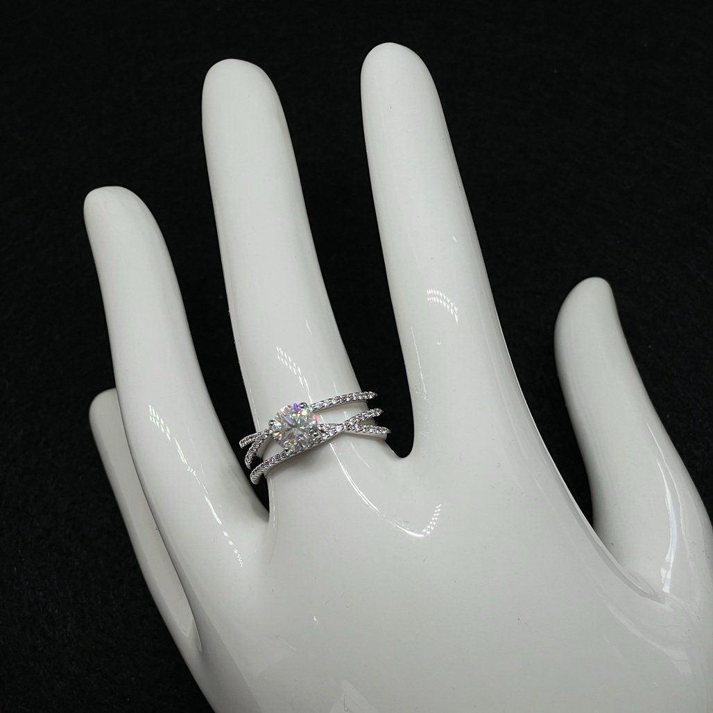 Ringe: Moissanite Ring, Silber 1ct - Gr. 53 Zertifikat – Neu (gemäss Beschreibung) aus Thun von Creative-Art-Tess 6