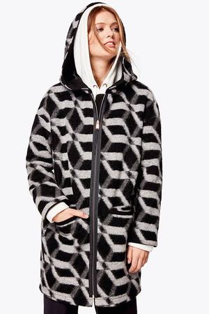 BENETTON Jacke Mantel Wolle Gr. S