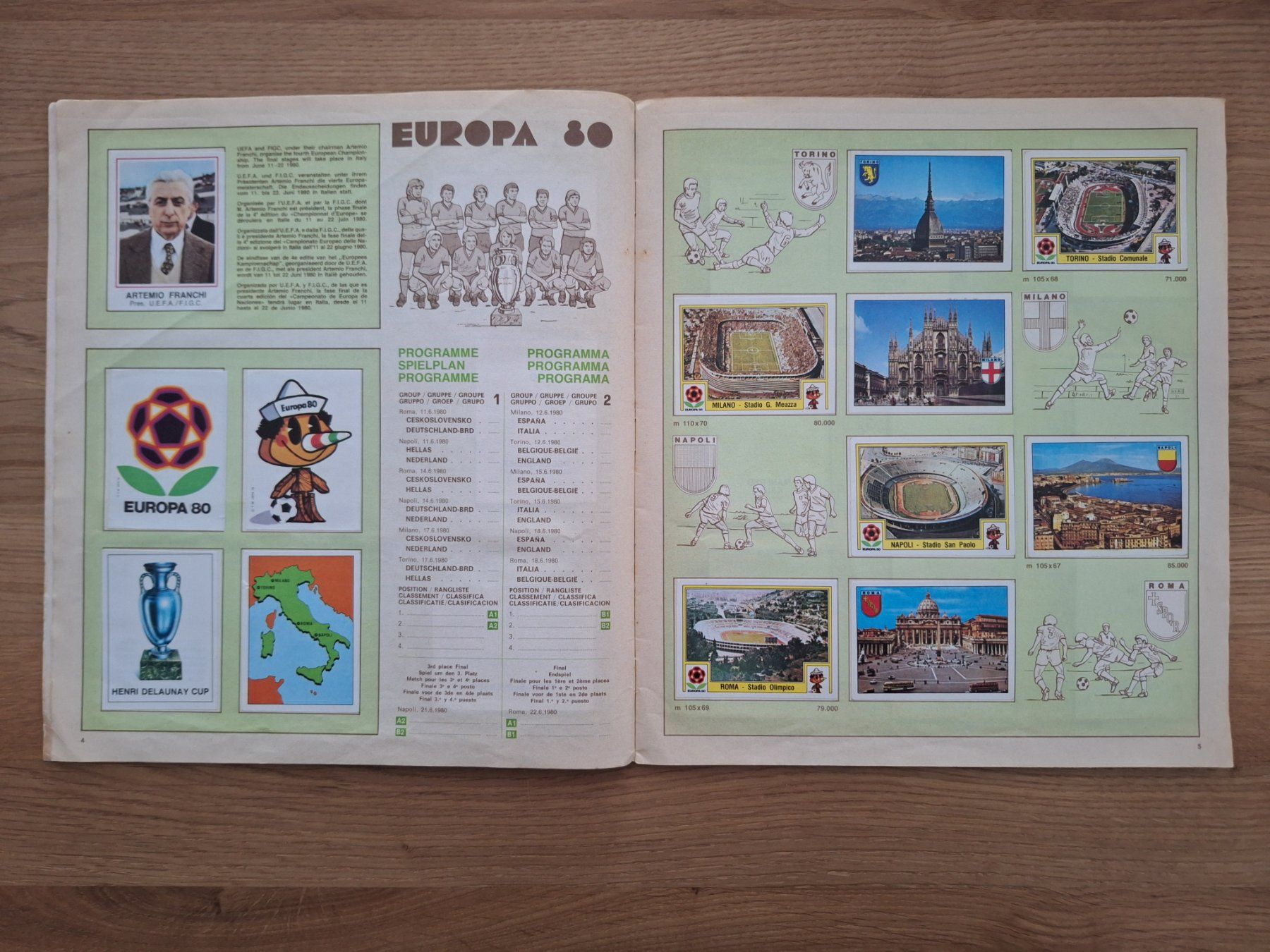 Panini Alben: PANINI EURO 1980 – Gebraucht aus St. Gallen von Matrix023 1