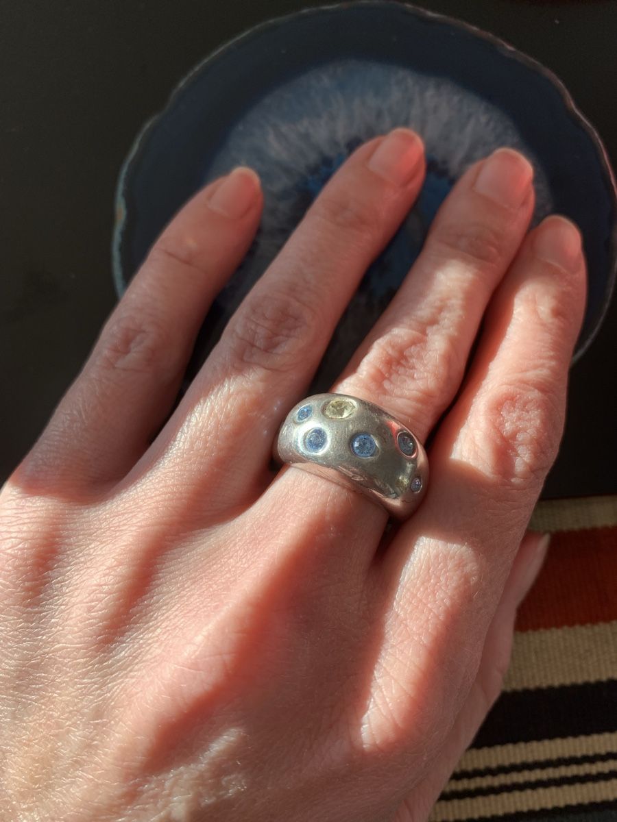 Saint Laurent Anelli: vintage silver ring YSL, size 53-54, original – Usato da Lausanne venduto da oyu_hgg5 1