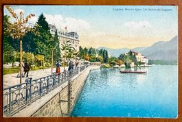 Lugano - Nuovo Quai - Personnages 1913