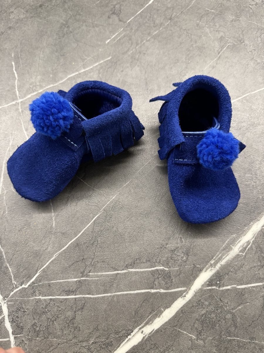 Scarpe per ragazzi: Hand made Baby mocassini blu – Nuovo (secondo la descrizione) da Porza venduto da kaj_d5q7