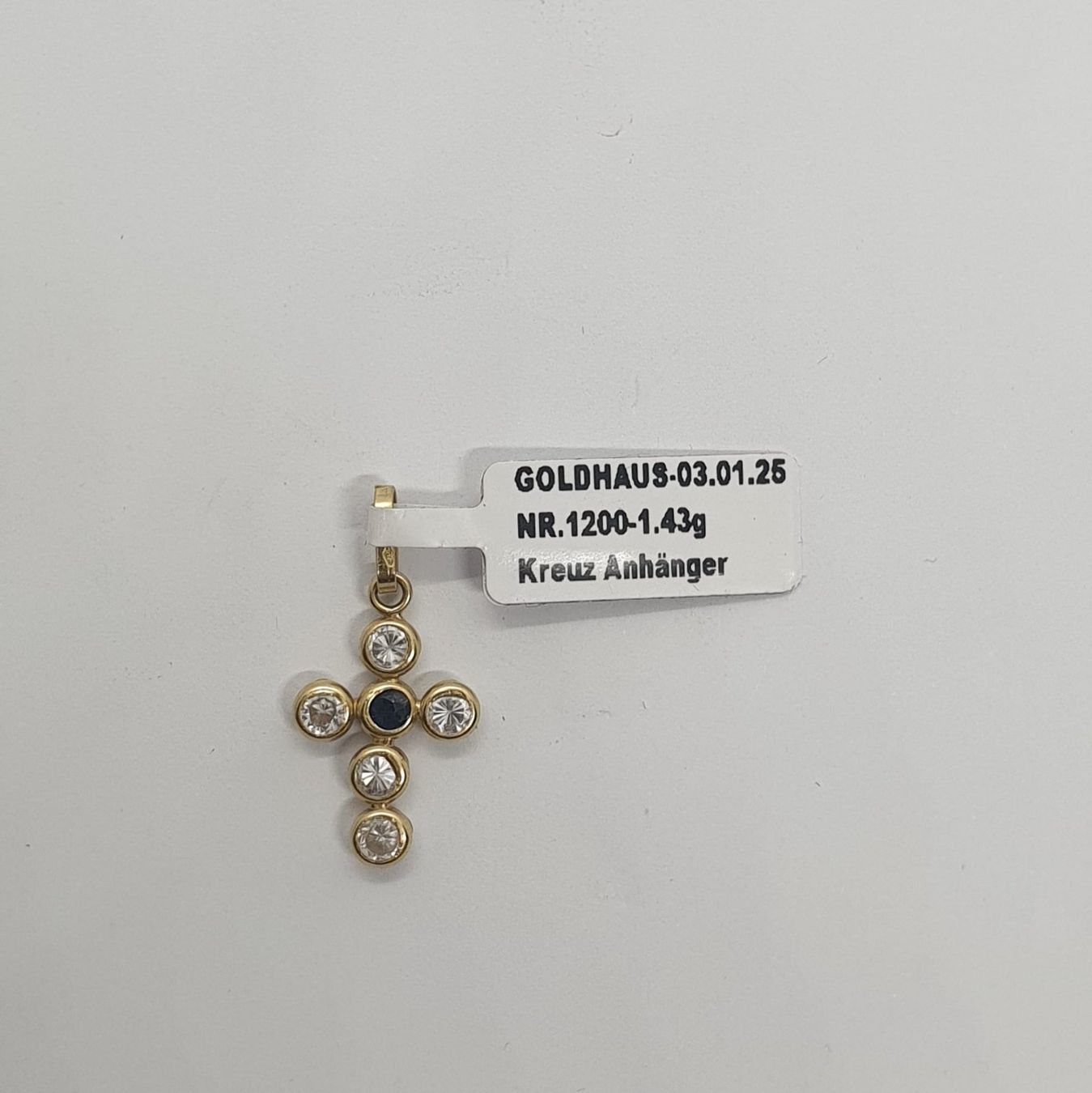 Ciondoli: Echt 18K Gold - Kreuz Anhänger – Usato da Luzern venduto da Luzern-Goldhaus 2