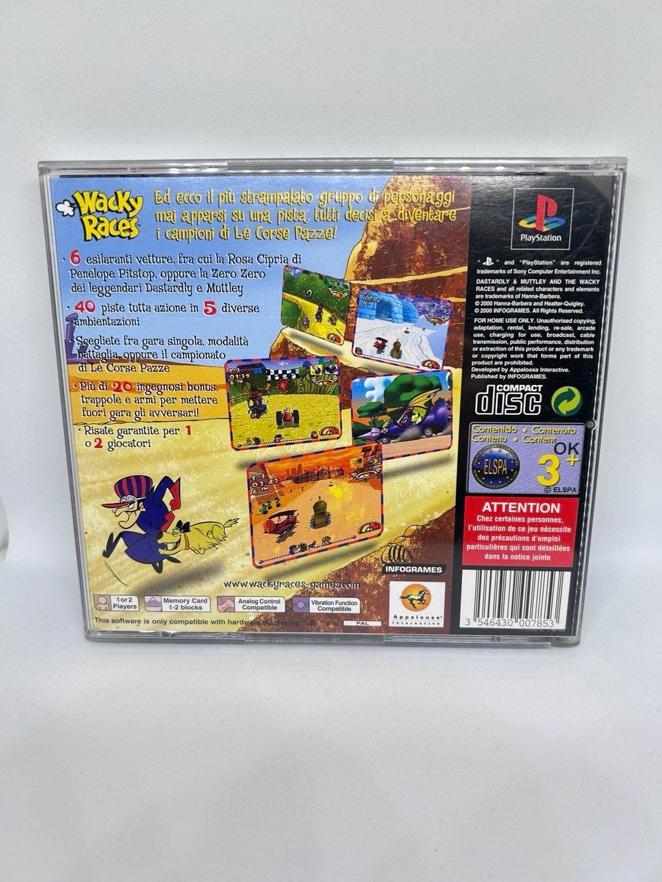 Sony Giochi: Wacky Races Sony PlayStation 1 – Usato da Giubiasco venduto da LorisVale 1