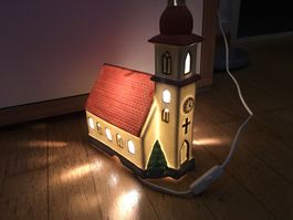 Schöne Deko Lampe Kirche Gebäude mit Stecker