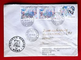 VATIKAN PAPST STUDENTENVEREINIGUNG HELVETIA ROMANA ROMA 1987