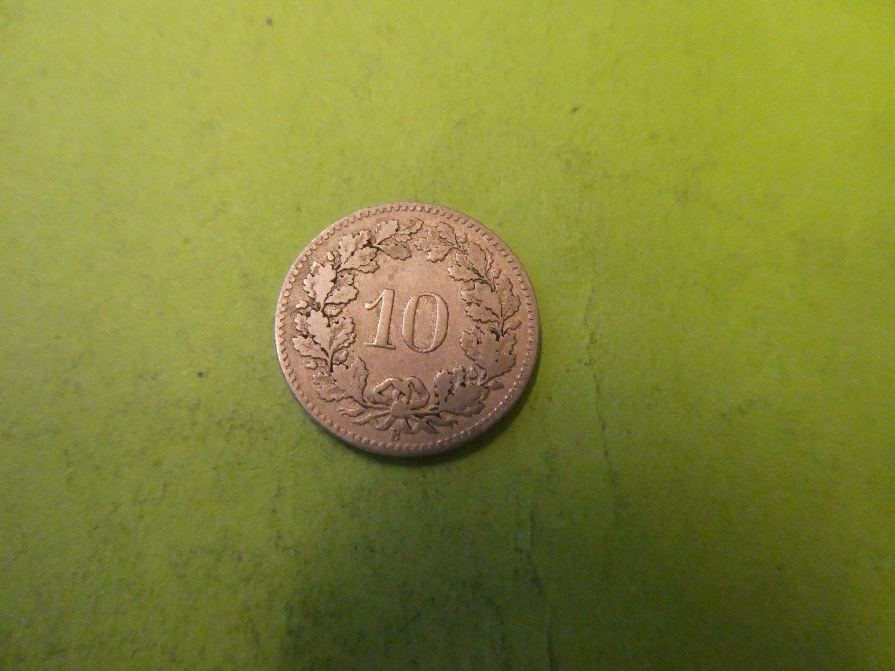 Toutes les monnaies: Schweiz 1880, 10 Rappen – D'occasion à Hinterforst par Rohusri 1