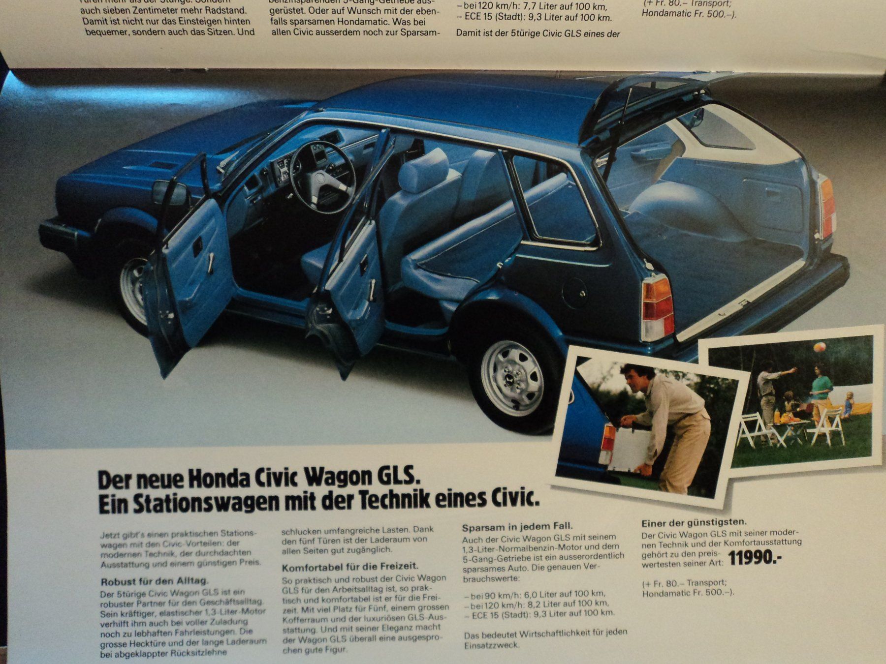 Honda Documenti: Prospekt Honda Programm 1979 – Usato da Schwarzenburg venduto da modelCARama 3