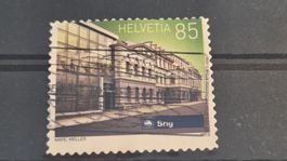 2016 Bahnhof Brig Abart Stark verschobenes Markenbild