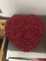 Herz aus Rosen, Valentinstag Deko, neuwertig, rot
