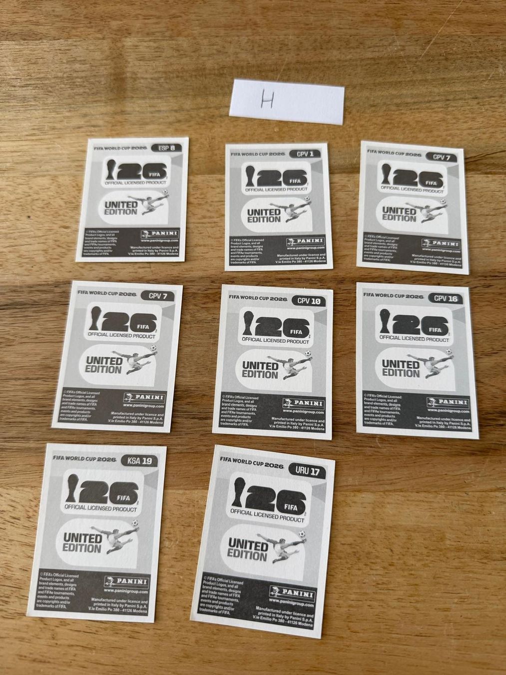 Panini Carte collezionabili: Panini 2026 Gruppen F-J – Nuovo (secondo la descrizione) da Känerkinden venduto da Mailtotini 5
