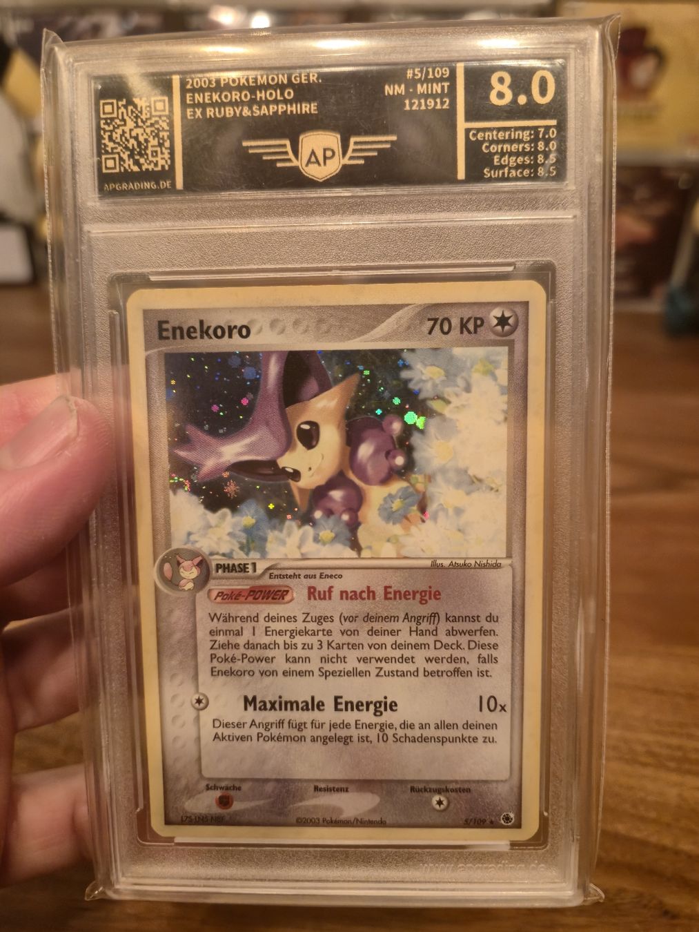 Pokémon Carte collezionabili: Enekoro Holo - EX Ruby&Sapphire - AP 8.0 – Usato da Au SG venduto da Redlinestore