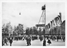Zürich Landesausstellung 1939 Haupteingang con Schwebebahn G