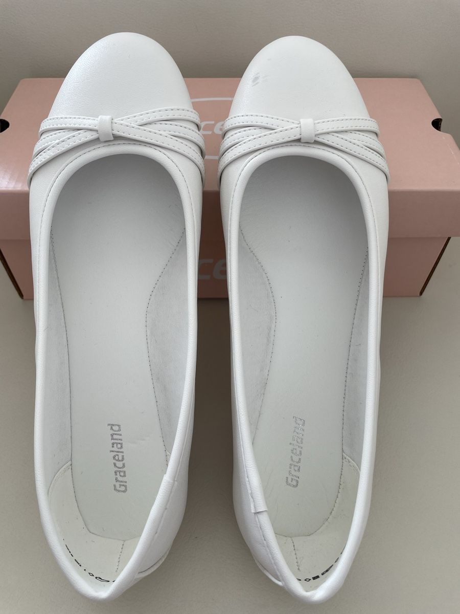 Graceland Damenschuhe: Weisse Ballerina 39 NEU – Neu und originalverpackt aus Rüti ZH von kar_xx9l