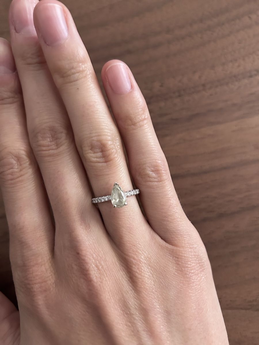 Ringe: Bague 1 carat diamant jaune-gris – Gebraucht aus Genève von Sarahchge 1