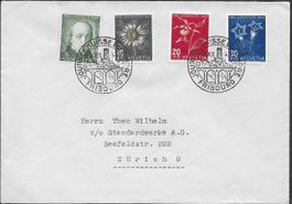 1943 SATZ-Brief FRBOURG Tag der Briefmarke Sonder-o ab 1.-