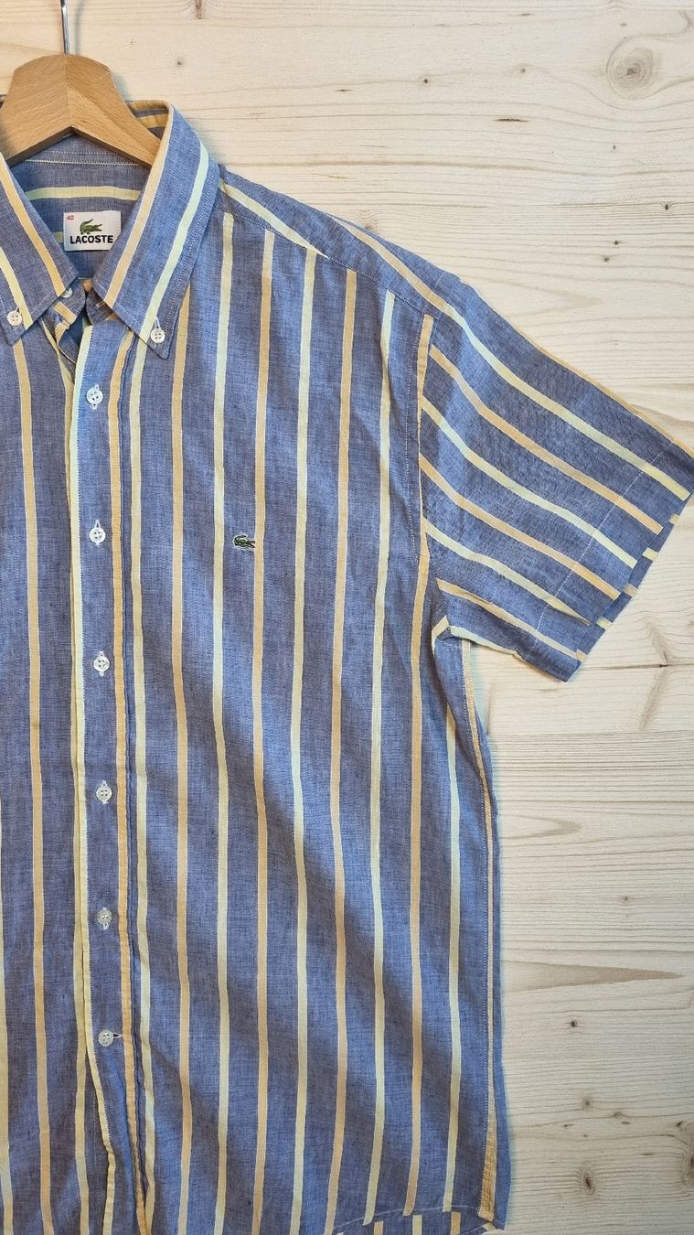 Lacoste Camicie: Chemise Lacoste rayé - M – Nuovo (secondo la descrizione) da Crans-Montana venduto da pea_k6bc 1