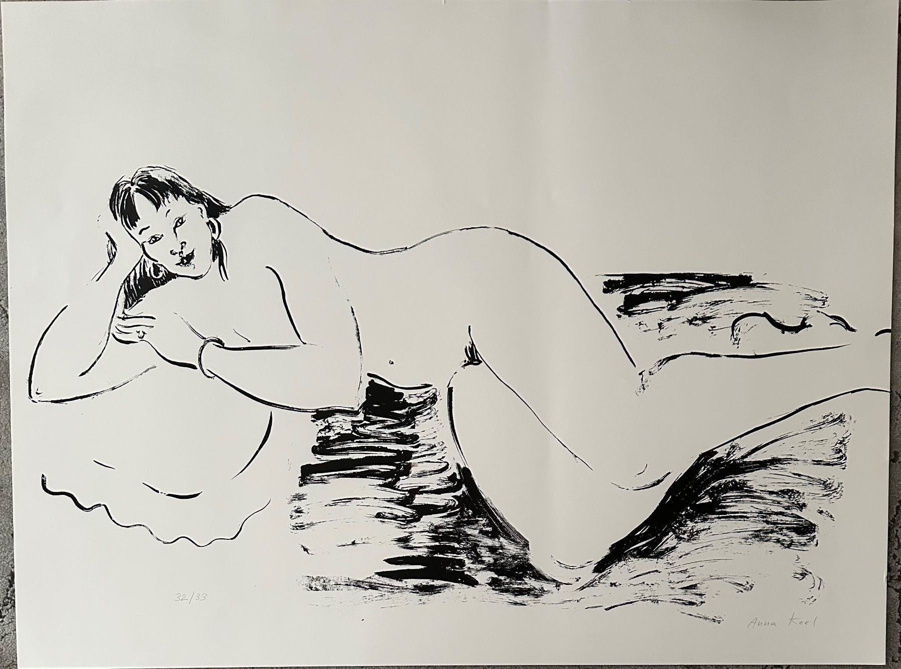 Grafica & Litografie: Anna Keel war eine deutsche Malerin, SERIGRAPHIE SIGNIERT – Usato da Gersau venduto da grafik-kunst