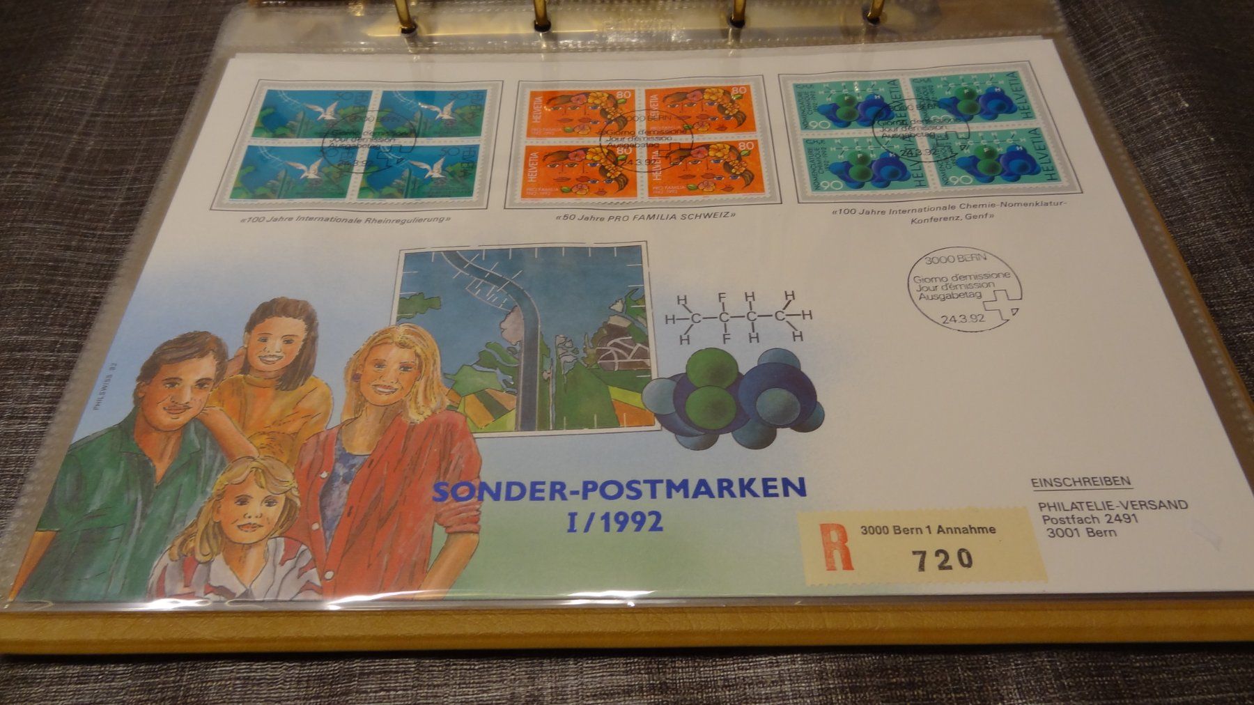 Tous les timbres: FDC 1992 Sonder-Postmarken Luxusbrief – D'occasion à Olten par pechsisa1