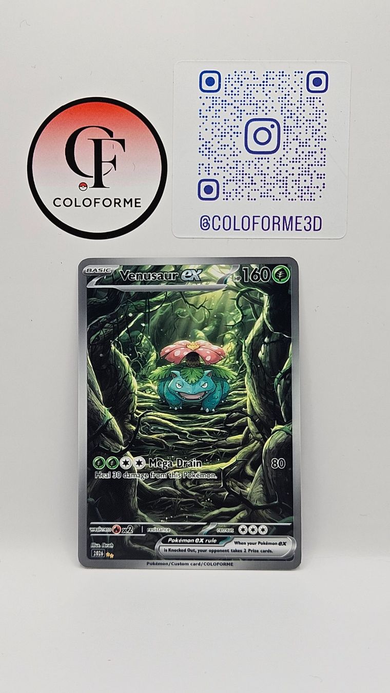 Pokémon Carte collezionabili: Venusaur Custom Card – Nuovo (secondo la descrizione) da Yverdon-les-Bains venduto da sen_dh25