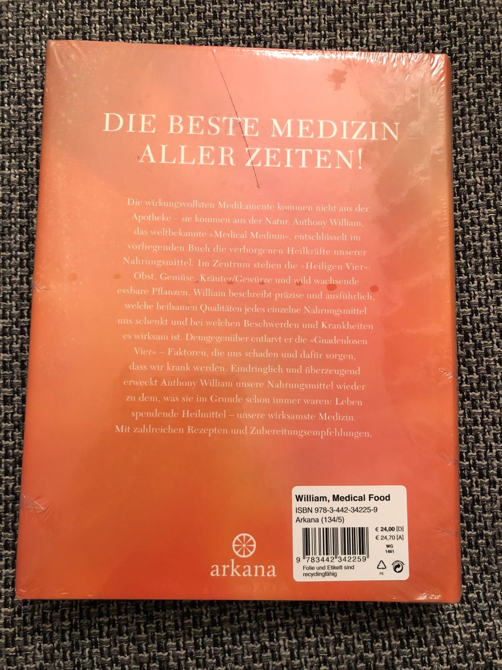 Bücher: Medical Food, Anthony William – Neu und originalverpackt aus Langnau am Albis von snla_scc9 1
