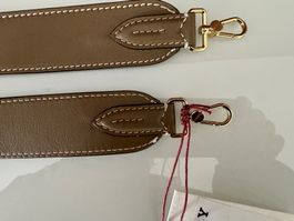 Bally Taschen Gurt  Leder taube 100cm