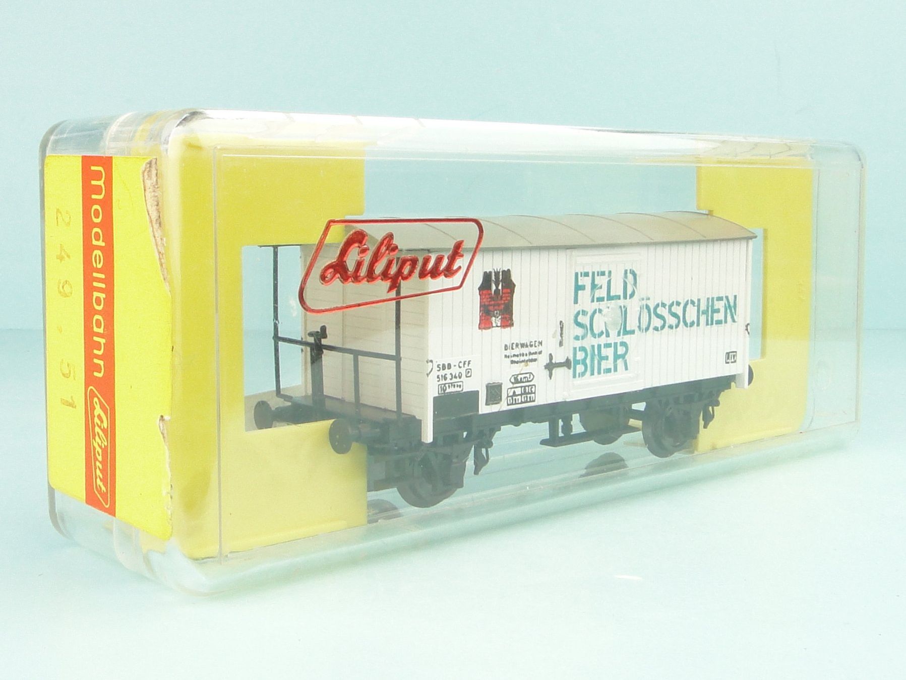 Liliput Modellini di ferrovie: Liliput 249 51 HO SBB Feldschlösschen, NEU – Usato da Bülach venduto da cann11 1