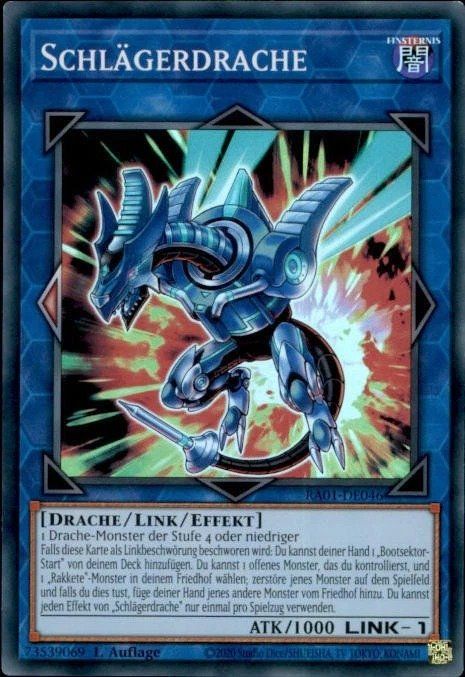 Yugioh Carte collezionabili: Yugioh Schlägerdrache RA01-DE046 Super Rare – Nuovo e nell'imballaggio originale da Chur venduto da -NewERA-
