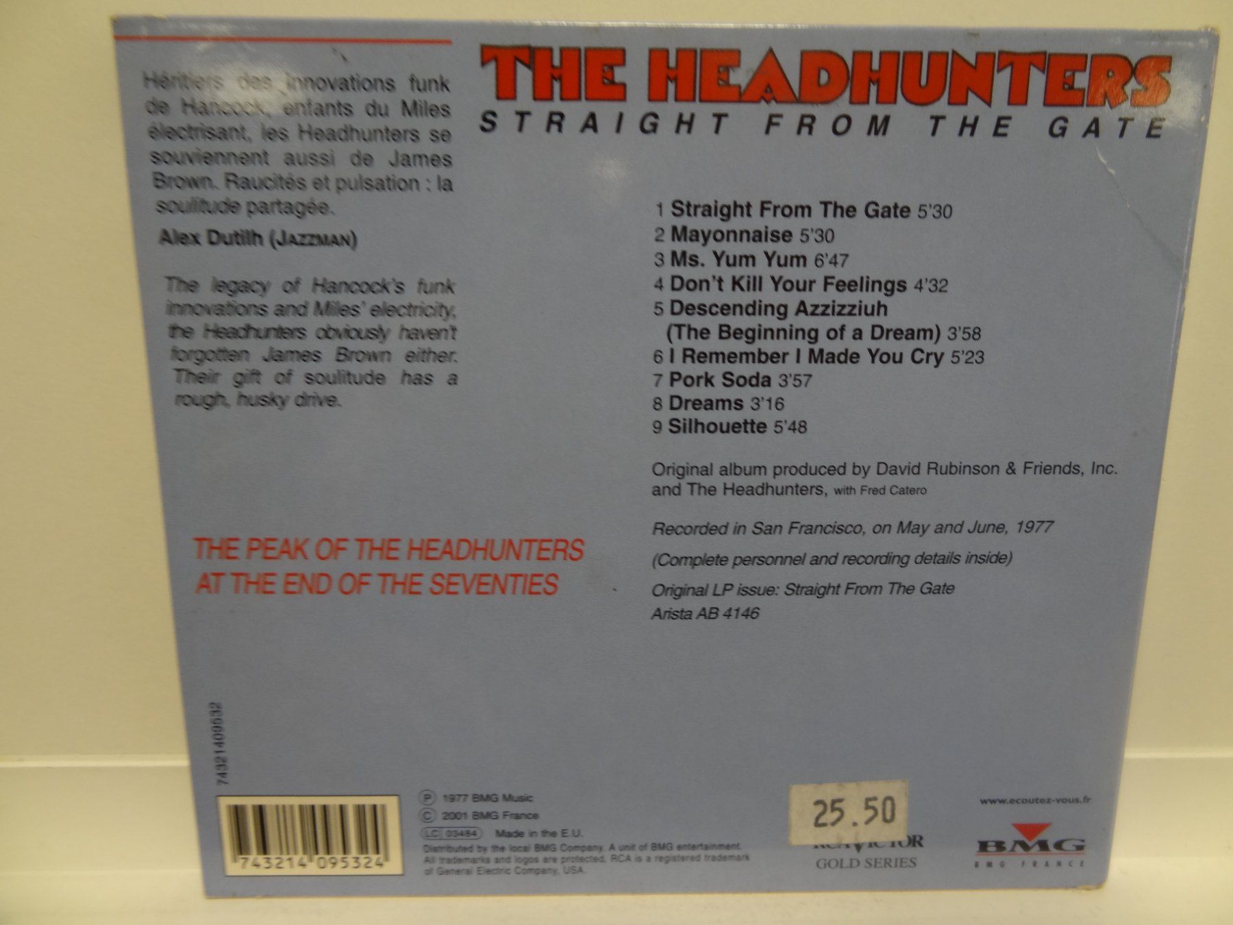CDs: The Headhunters Straight From The Gate Cd – Gebraucht aus luzern von musicandart 1