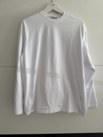 Langarmshirt WEEKDAY weiss Groesse S neuwertig