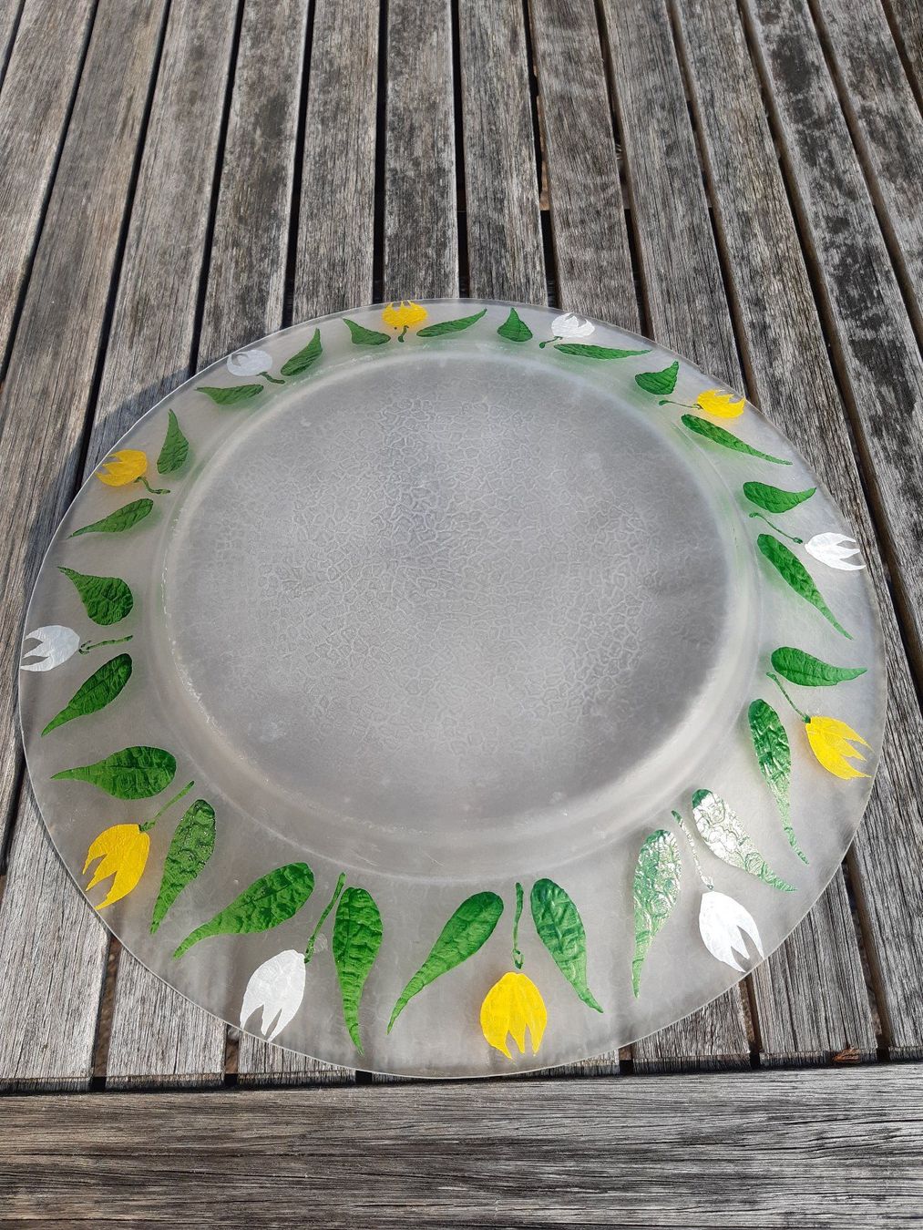 Ciotole: Glass Decorated Fruit Bowl – Usato da Rieden AG venduto da Werkstattlaedeli 3
